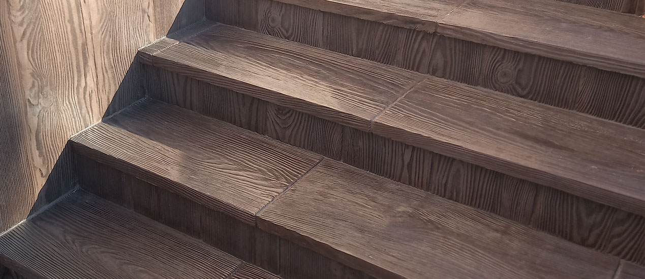 schody deski betonowe